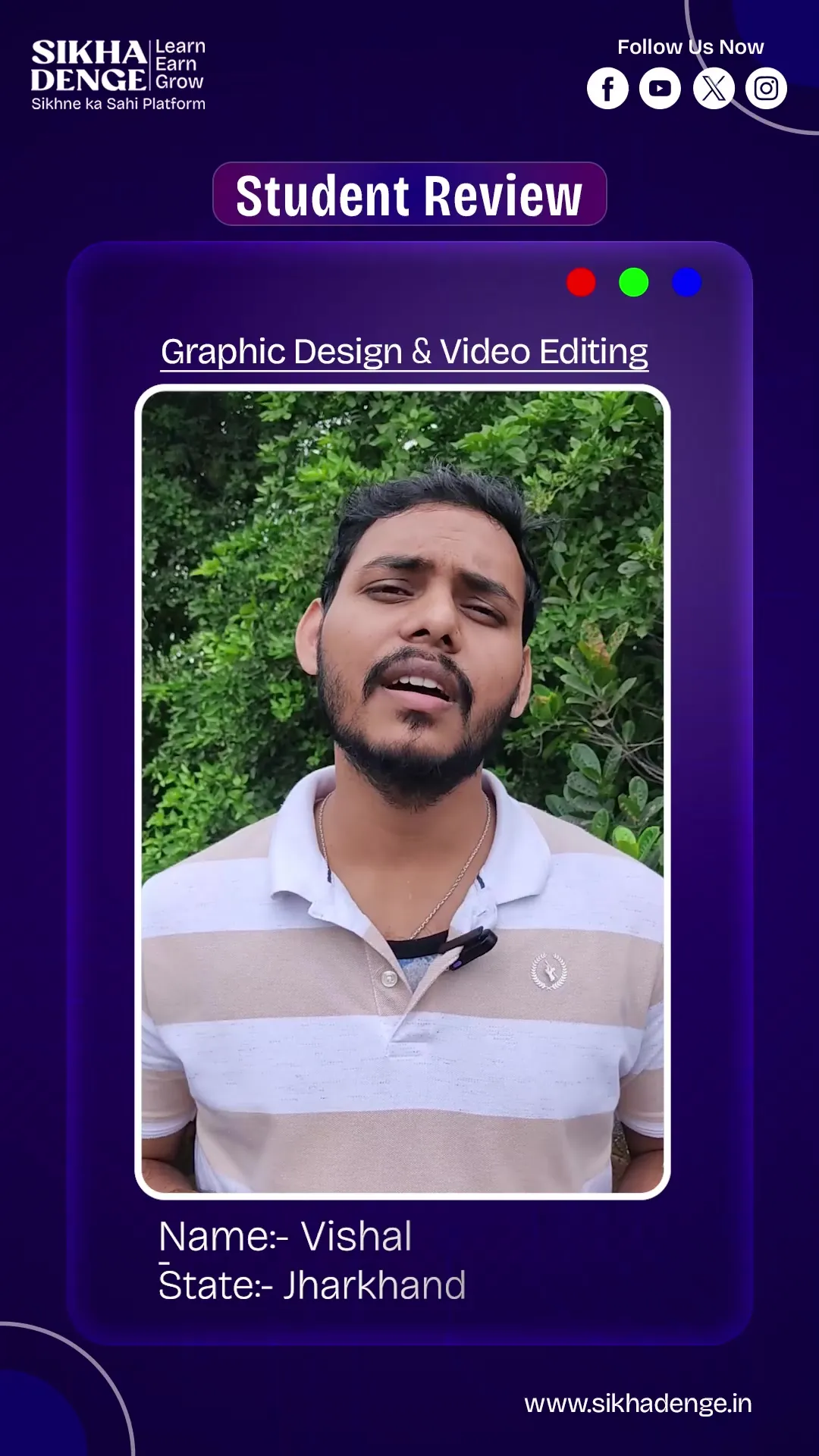 Vishal learner testimonial