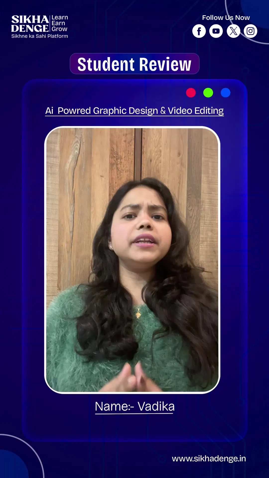 Vadika learner testimonial