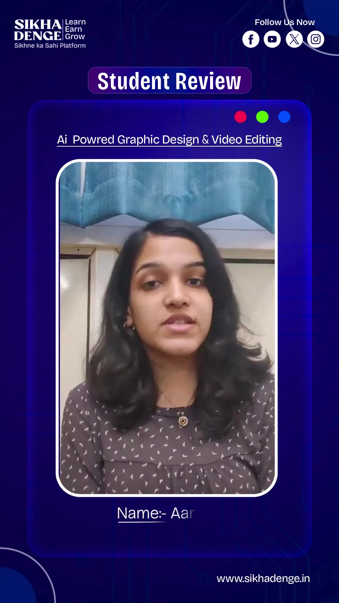 Anjali learner testimonial